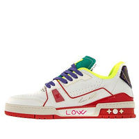 LOUIS VUITTON Trainer Upcycling Sneakers 'White Turquoise for China' 1A9D9N