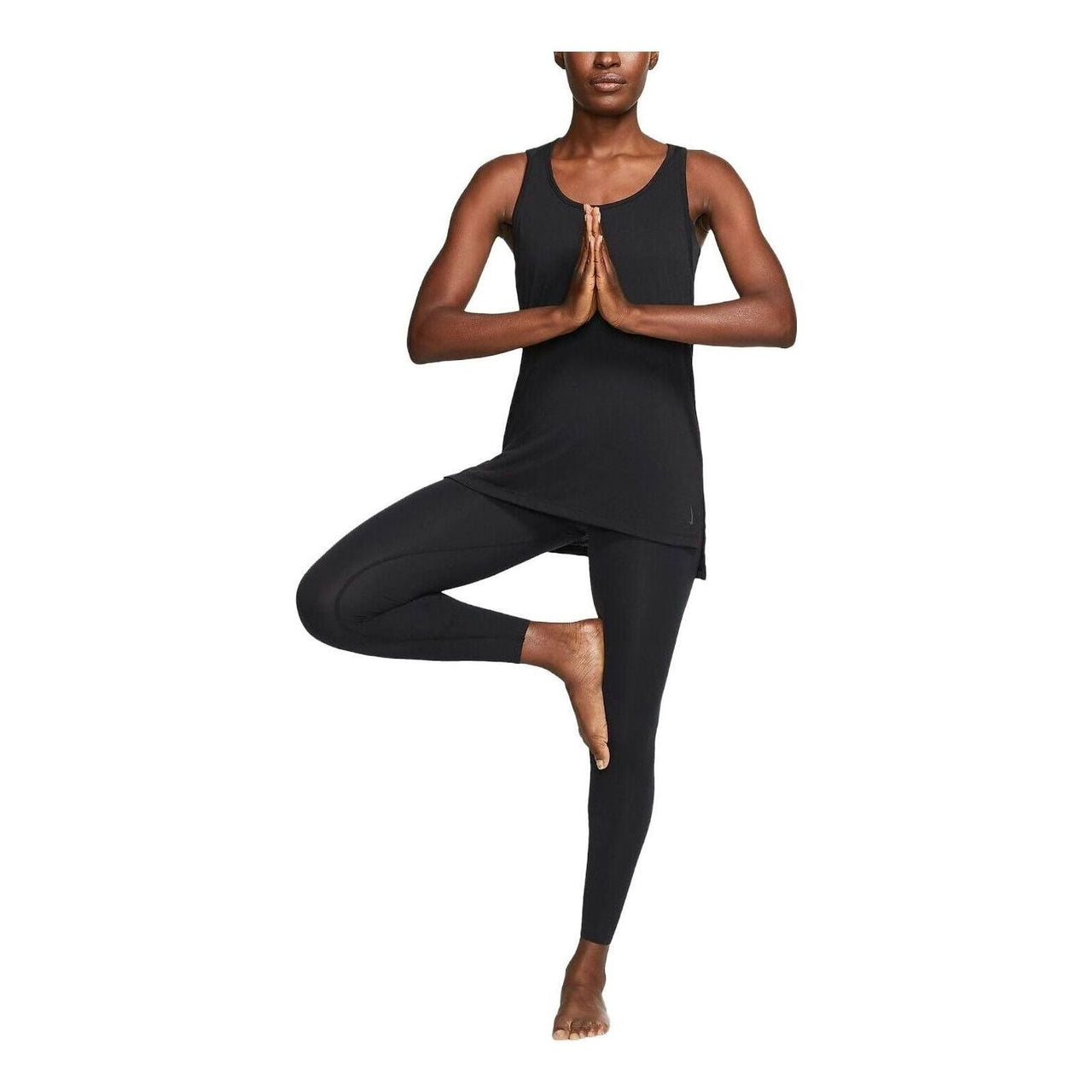 (WMNS) Nike Yoga Layer Tank Top 'Black' CQ8826-010