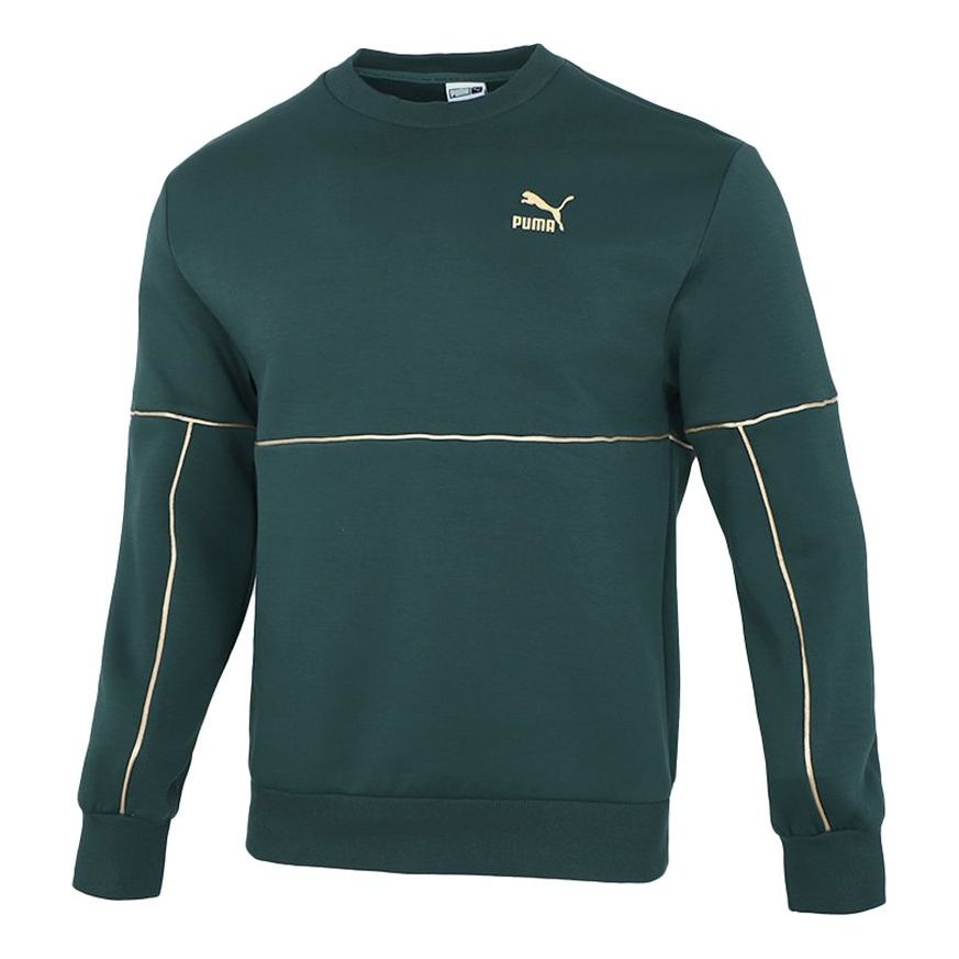 PUMA LUXE Crew Sweatshirt 'Green' 534410-80
