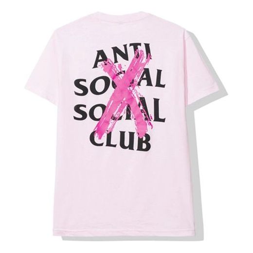 ANTI SOCIAL SOCIAL CLUB Printing Pattern Short Sleeve Unisex Pink ASST374