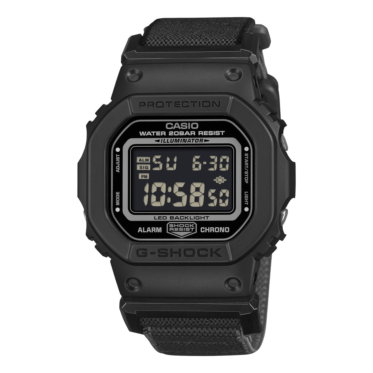 CASIO G-Shock 5600 Series Digital 'Black' DW-5600MNC-1