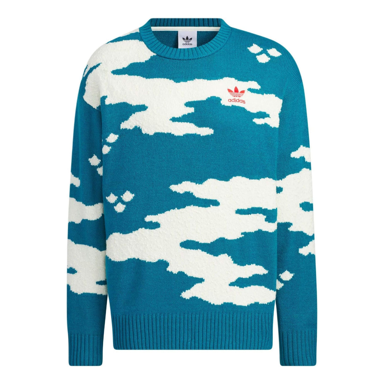 adidas Originals Sweater Asia Sizing 'Blue White' JE9189