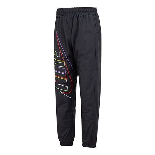 Nike Rainbow Logo Pants 'Black' DX0622-010
