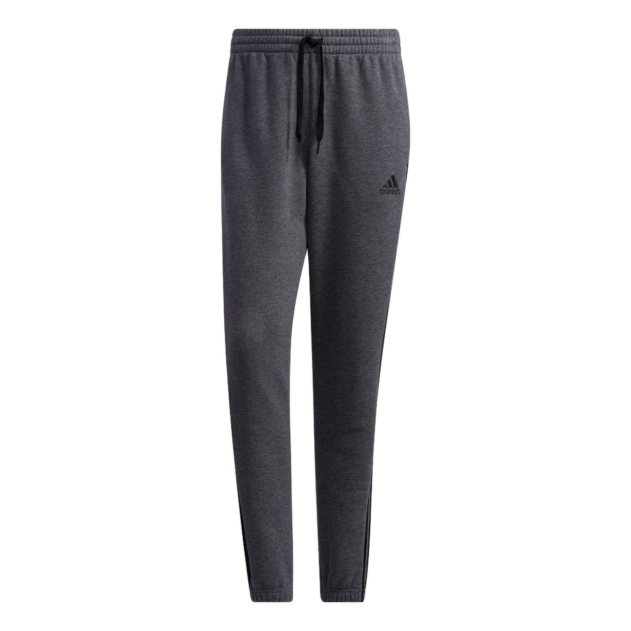 adidas Essentials Fleece Tapered Elastic Cuff 3-Stripes Pants 'Grey' GK8891