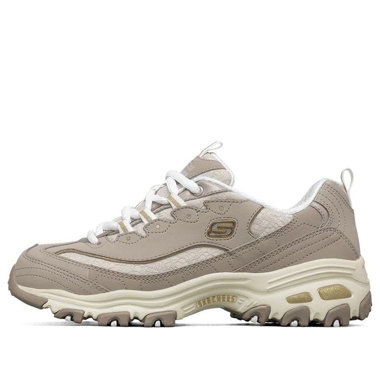 (WMNS) Skechers D'lites-looking Glass Running Shoes Brown 11959-TPE