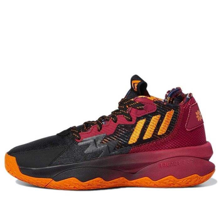 (GS) adidas Dame 8 J Black Red GW3862