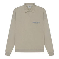 Fear of God Essentials SS21 Long Sleeve French Terry Polo Shirt 'Moss' FOG-SS21-641