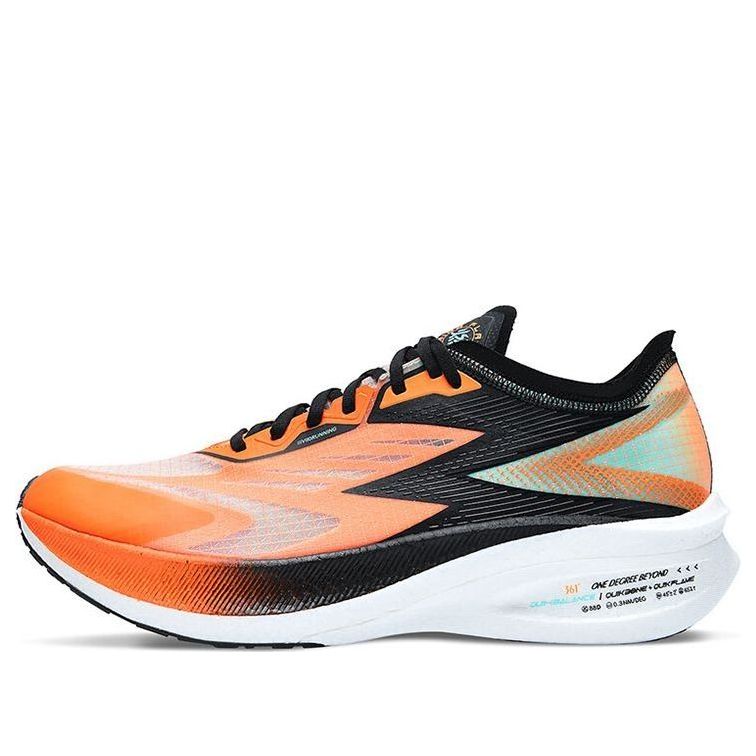 361 Degrees x Qu!k Foam Flying Flame PB Running Shoes 'Orange Black' 572122229-4