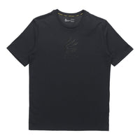 Men's Under Armour Curry Casual Round Neck Cotton Short Sleeve Black 1362819-001