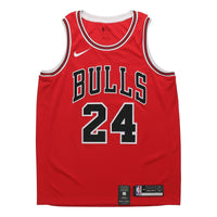 Nike NBA Basketball Jersey SW Fan Edition Chicago Bulls Markkanen 24 Red 864465-664
