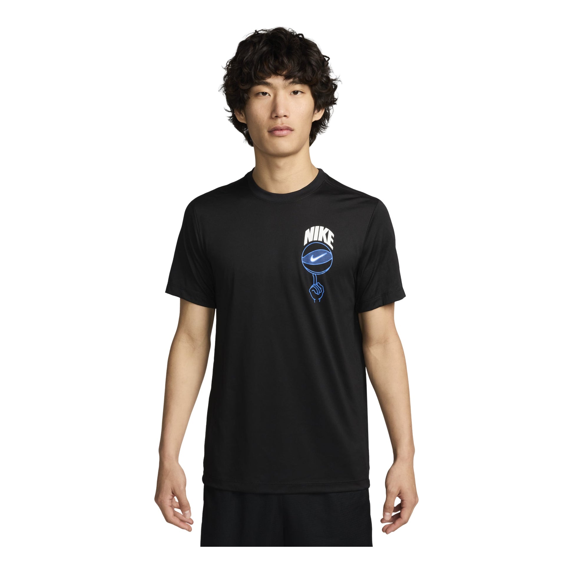 Nike Dri-FIT Basketball Graphic T-shirt Asia Sizing 'Black' FZ8098-010