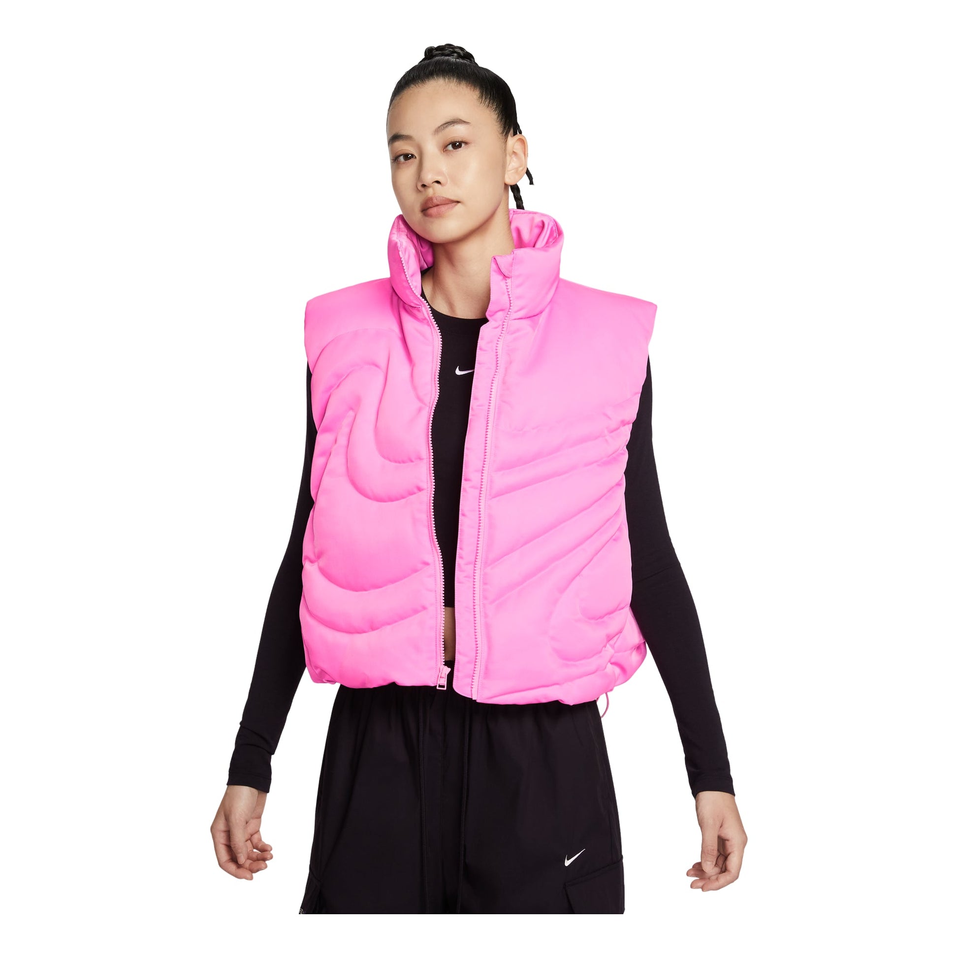 (WMNS) Nike Sportswear Swoosh Series Oversized Down Vest 'Pink Spell'  IH8008-606