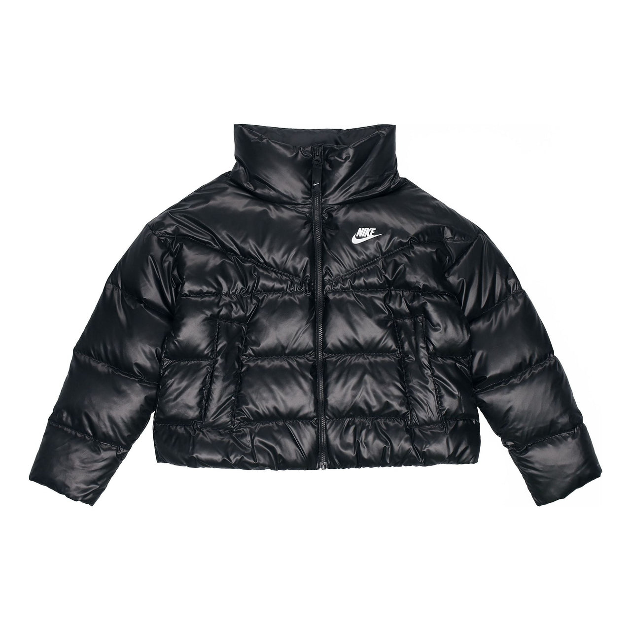 (WMNS) Nike Solid Color Straight Long Sleeves With Down Feather Jacket Black DH4080-010