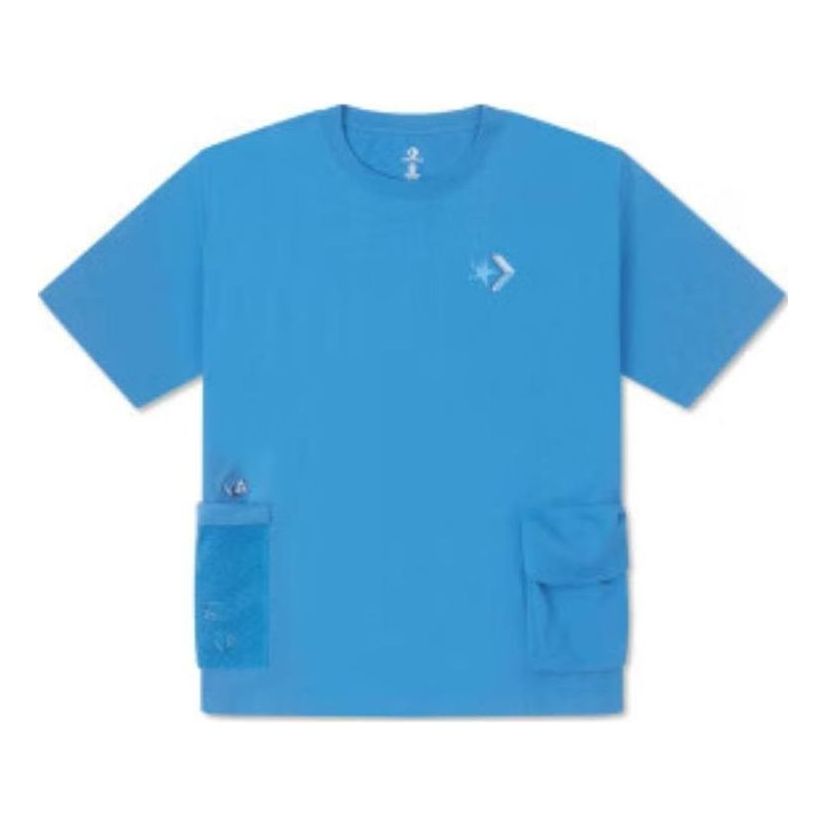 Converse Summer Drink Pocket T-Shirt 'Blue' 10027225-A03