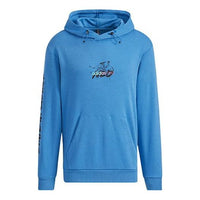 Men's adidas neo Graffiti Logo Alphabet Printing Blue HH8981