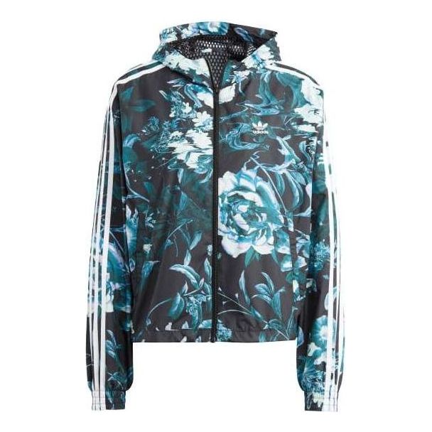 (WMNS) adidas Allover Flower Print Windbreaker 'Multi-Color' IJ7085