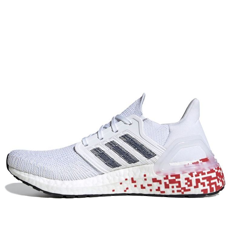 (WMNS) adidas UltraBoost 20 'Digital Pixel - White Scarlet' EG0722