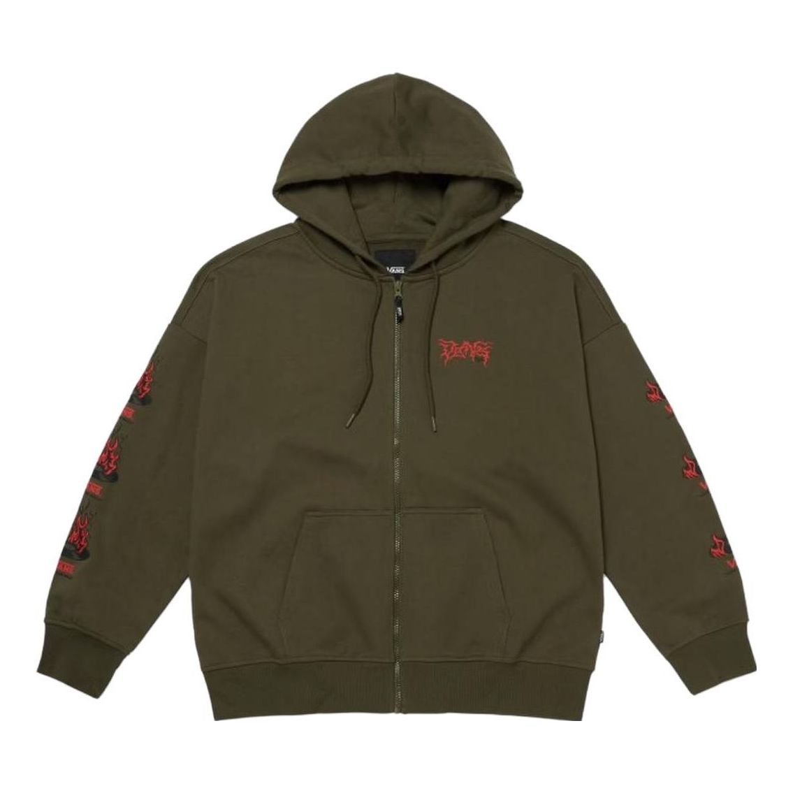 Vans x Okeh Fire Record Hoodie 'Olive Green' VN000FU5KCZ