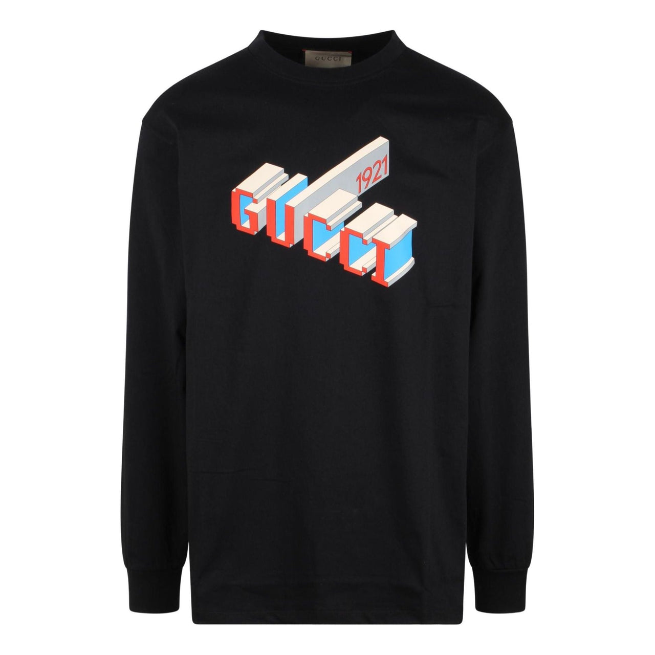 Gucci Cotton Jersey Long Sleeve T-shirt 'Black' 774304-XJF69-1152
