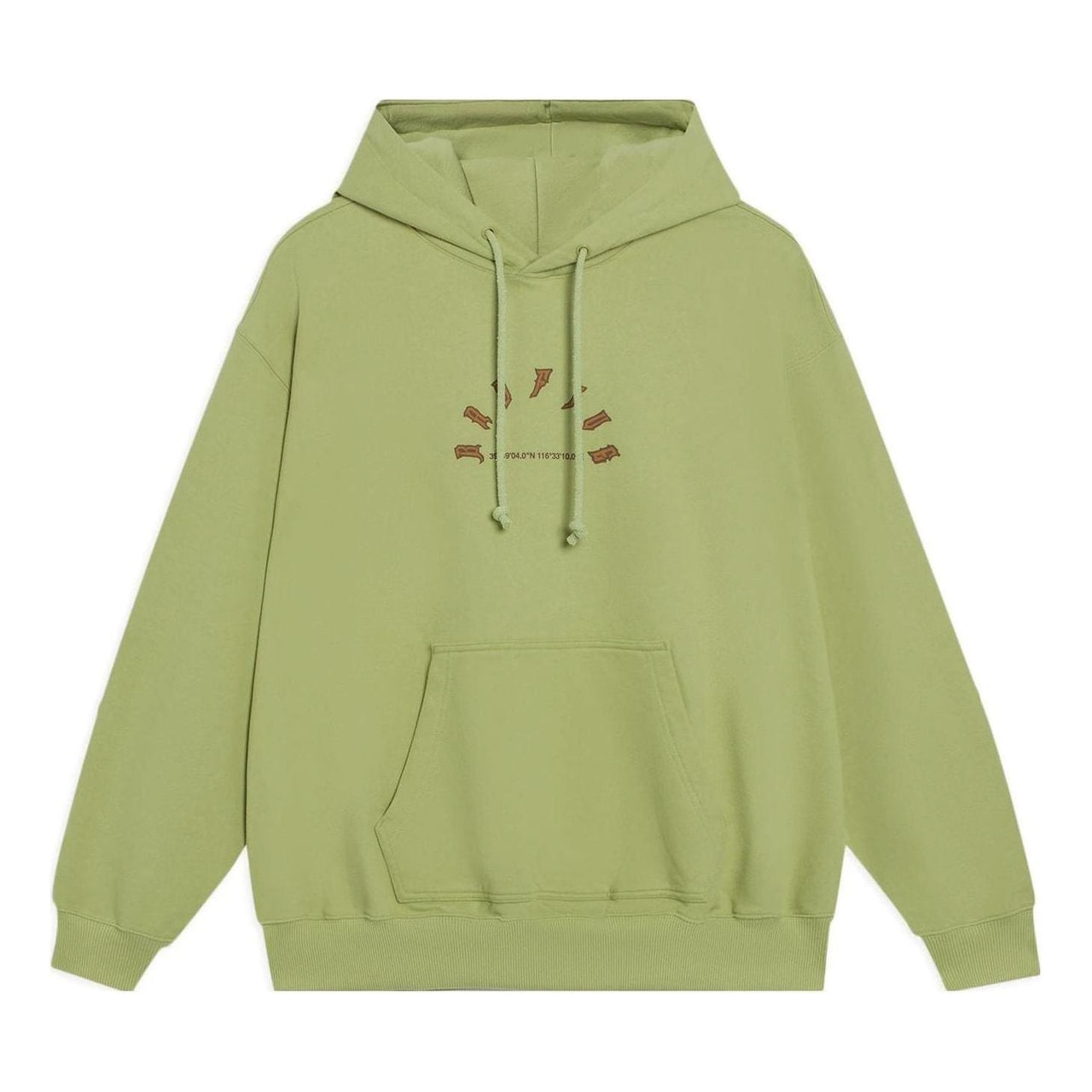 Li-Ning BadFive Cartoon Graphic Hoodie 'Moss Green' AWDT091-5