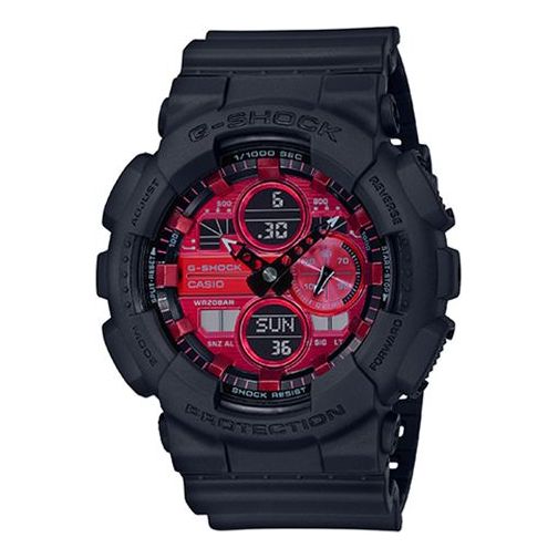 CASIO G-Shock Analog-Digital 'Black Red' GA-140AR-1APR