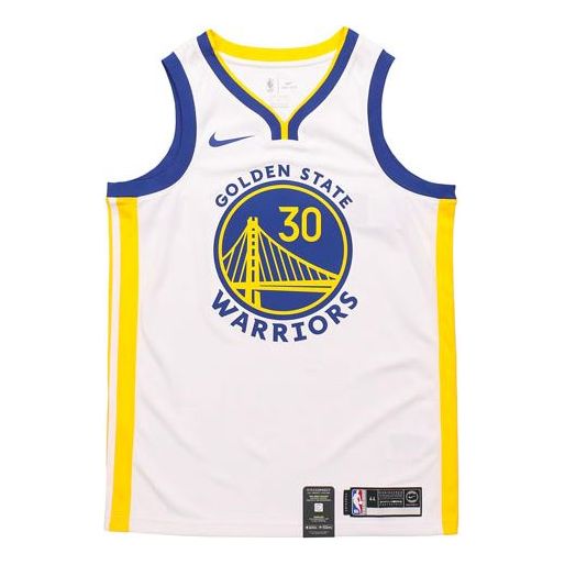 Nike NBA Swingman Jersey 30 golden state warriors stephen curry White AV4945-101