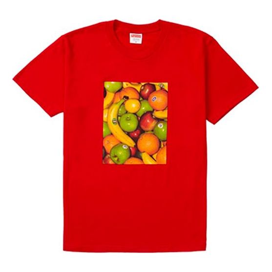 Supreme SS19 Fruit Tee Red Printing Short Sleeve Unisex SUP-SS19-246
