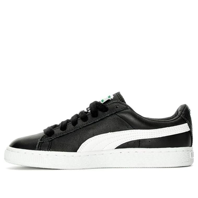 (WMNS) PUMA Basket Classic Lfs Casual Sneakers Black/White 362892-21