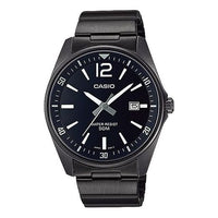 CASIO Male DRESS Japan / South Korea Fashion Sports Black Analog MTP-E170B-1BVDF