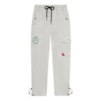 Li-Ning CJ McCollum Graphic Straight Sweatpants 'Light Grey' AKLRF57-1