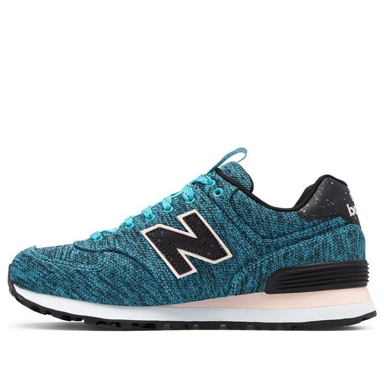 (WMNS) New Balance 574 Shoes 'Knit Blue Black' WL574PTC