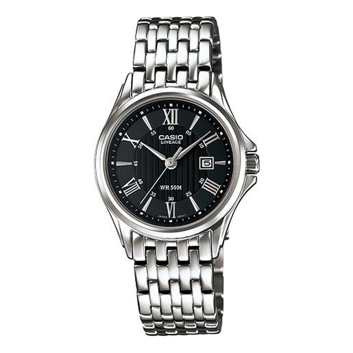 CASIO LINEAGE Series Elegant Watch LIS-203D-1AV Black Analog LIS-203D-1AV2021