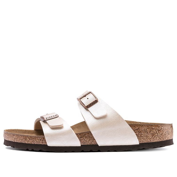 Birkenstock Sydney Birko-Flor Graceful Narrow Fit Sandals 'Pearl White' 1016171