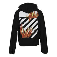 Off-White Diag Fire Back Zip Hoodie OMBB025S181920781088-BK
