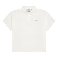 (WMNS) New Balance Short Sleeve Polo 'Ivory' NFE21032-IV
