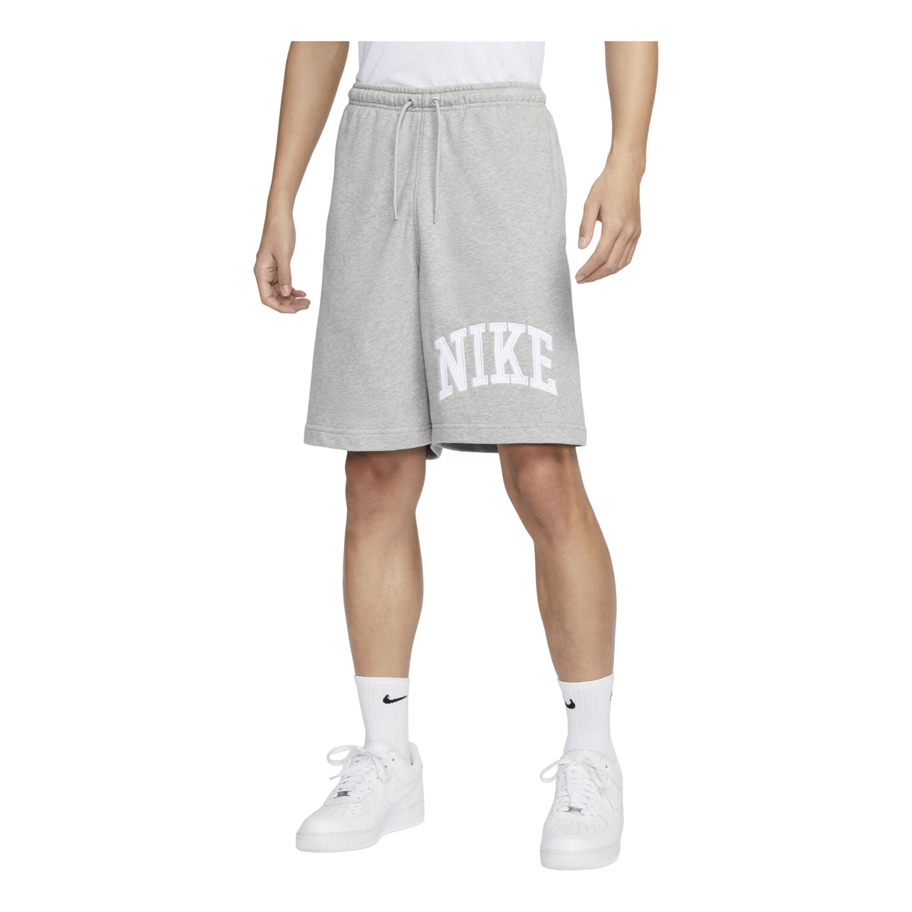 Nike Sportswear Club French Terry Shorts Asia Sizing 'Grey White' FQ4093-063
