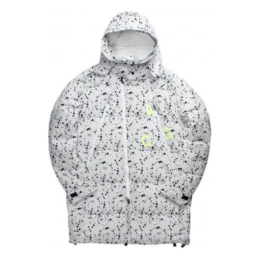 Men's Nike Lab Acg Down-fill Hooded Down Jacket 'White Black' AQ3517-100