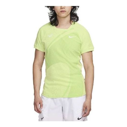 Nike Dri-Fit Rafa Short-Sleeve Tennis T-Shirts 'Action Green' DV2878-313