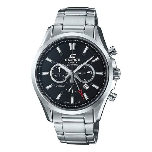 CASIO Quartz Waterproof EDIFICE Stainless Steel Strap Mens Black Analog EFB-504JD-1A2021