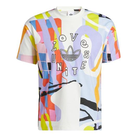 (WMNS) adidas originals Men's Love Unites Aop Sports Multicolor H43968