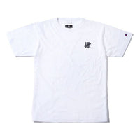 UNDEFEATED X Champion Crossover Version Short Sleeve Cuff Embroidered champion logo Unisex White C8-P369-WH