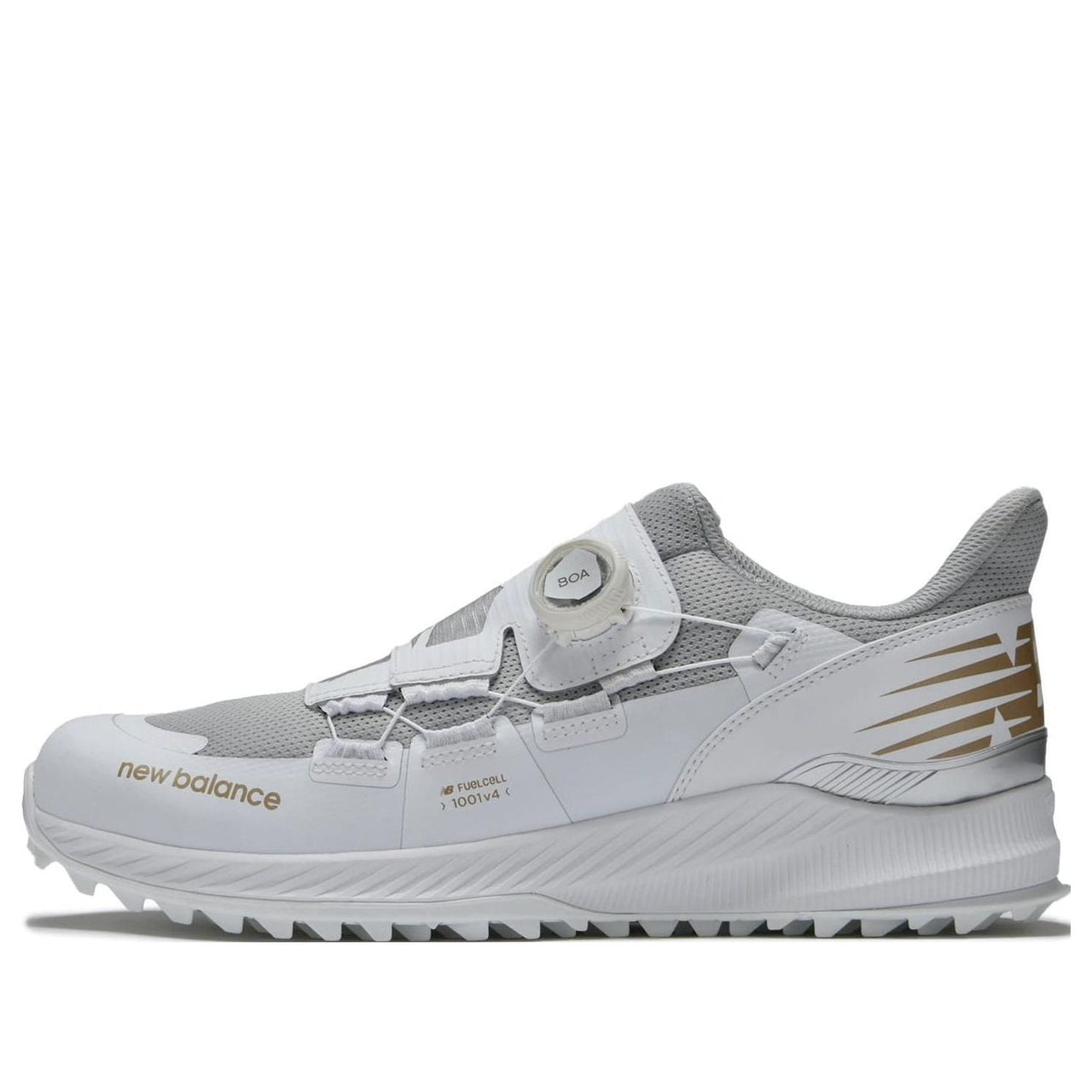 New Balance FuelCell 1001 Golf Shoes 'Grey Silver Gold' UGS1001W
