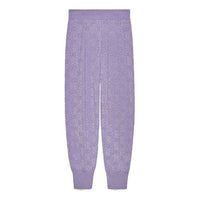 (WMNS) Gucci Shiny Wool Purple Long Pants/Trousers 611276-XKA5X-5137