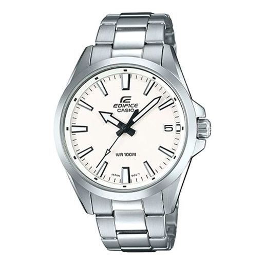CASIO EDIFICE Series Leisure Fashion Men s Quartz Waterproof Mens Silver Analog EFV-100D-7AV