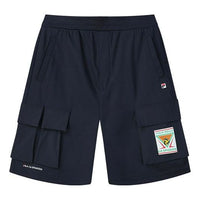 FILA Logo Letter Printing Pocket Short Pant Male Blue F11M128655F-NV