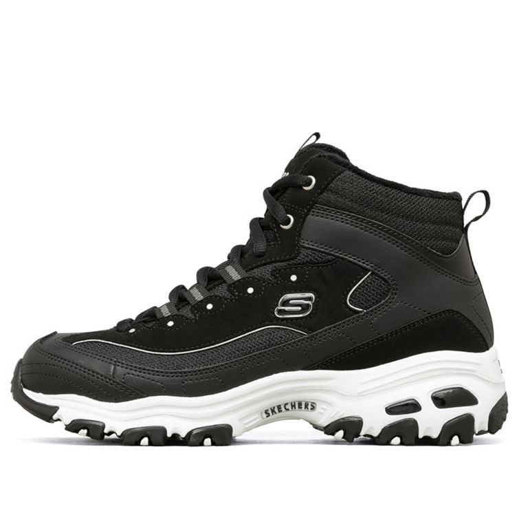 (WMNS) Skechers D'Lites 1.0 High 'Black' 66666250-BLK