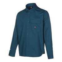 Converse Woven Long Sleeve Button Down Shirt 'Green' 10023803-A04