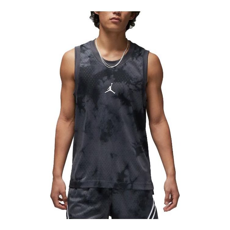قميص Air Jordan Dry-Fit Sports Breakfast Club Mesh Jersey باللون الأسود والرمادي DZ0568-022