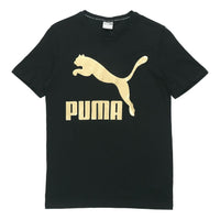 PUMA Sports Gold Short Sleeve Black 579405-51