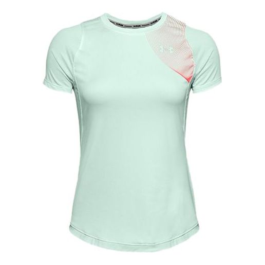 (WMNS) Under Armour Sports Short Sleeve Blue 1353465-403